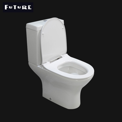 陶磁器の細長い慰めの高さの縁なしの洗面所二重同じ高さの3L 6L